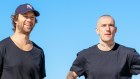 Bright horizons - Archies Footwear chief executive Daniel Jones (left) with Richmond AFL star Dustin Martin