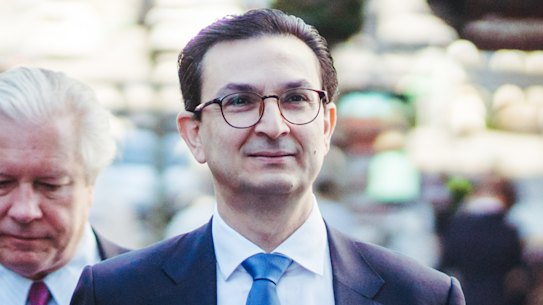 Surgeon Munjed Al Muderis on the way to court in 2023.