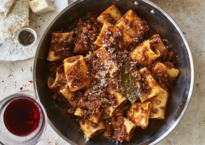 Karen MartiniÂ recipe :

Ragu alla Bolognese
Photograph by William Meppem (photographer on contract, no restrictions)