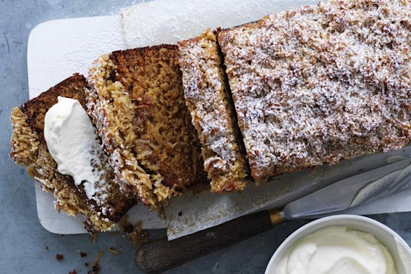 recipes This crumble-topped loaf cake is inspired by Anzac biscuits.