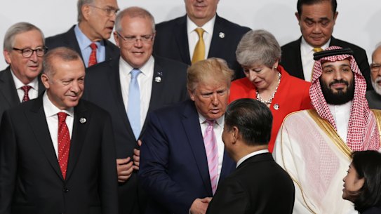 The G20 summit in Osaka is a humbling moment for most of the leaders of the world's biggest economies, looking to just two of them to make the biggest decisions.