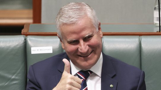 Michael McCormack is under fire for comparing the Black Lives Matter protests with the Capitol riot.