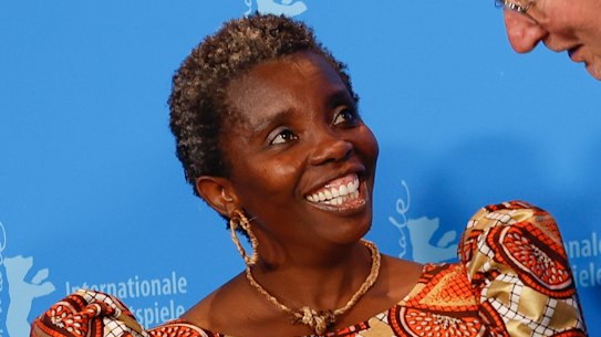 Mwajemi Hussein and Rolf de Heer at the Berlin Film Festival.