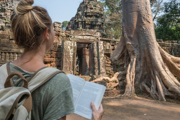 A guidebook and a time when  travel included spontaneous discoveries. 