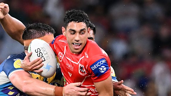 Tyrell Sloan didn’t have the NRL return he would have hoped for.