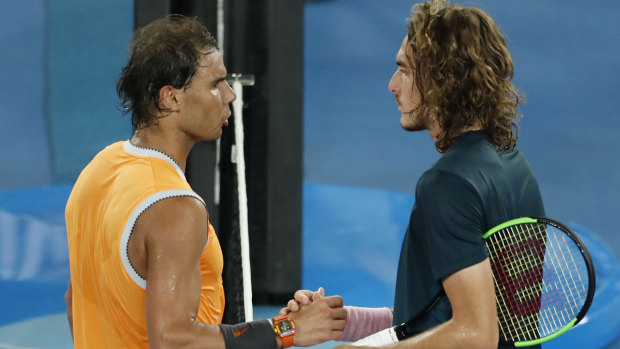 Rafael Nadal easily disposed of Stefanos Tsitsipas.