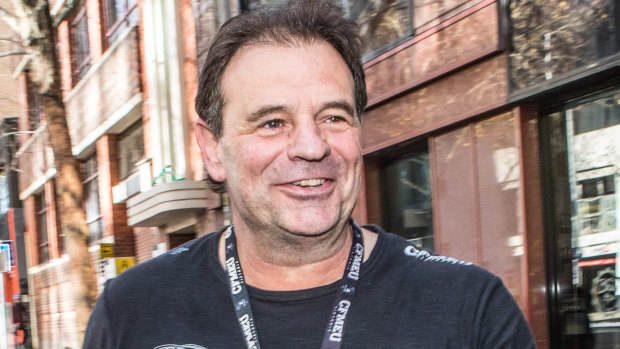 CFMMEU boss John Setka leaves the ACTU office after meeting with Sally McManus.
