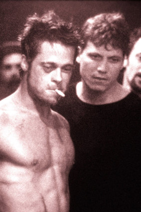 Brad Pitt in <i>Fight Club</i>.