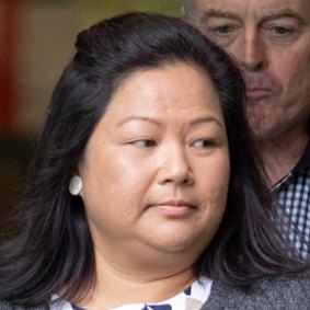 Cindy Munro outside court on May 8.