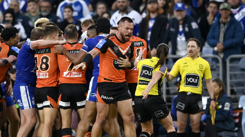 Six charges and $11,800 in fines: NRL comes down hard on Bulldogs, Tigers stars