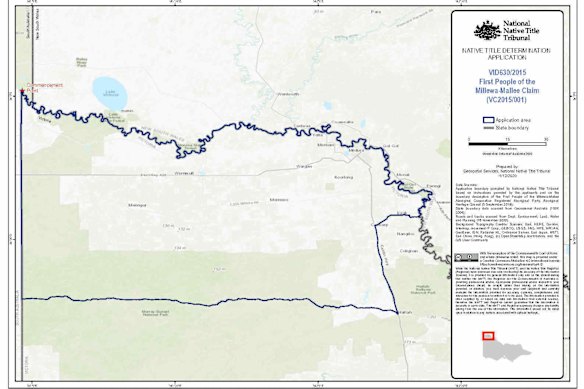 The Millewa-Mallee determination area. 