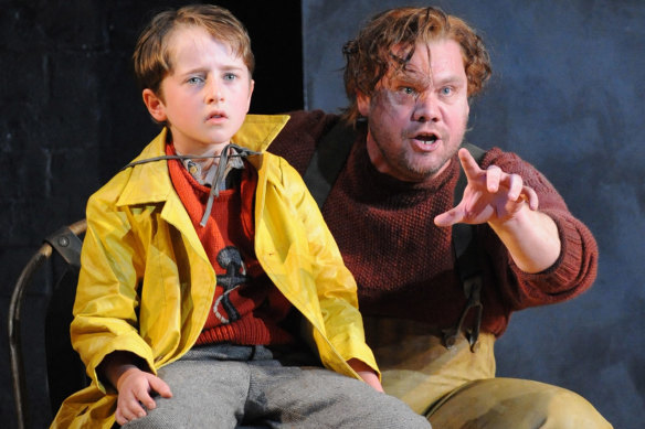 Skelton and Nicholas Bakopoulos-Cooke in Opera Australia’s 2009 production of Peter Grimes.