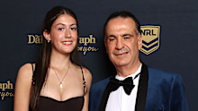 Peter V’landys with his daughter.