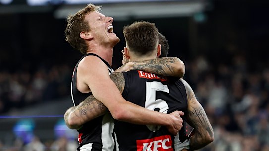 Will Hoskin-Elliott will be part of the Pies’ recast forward line.