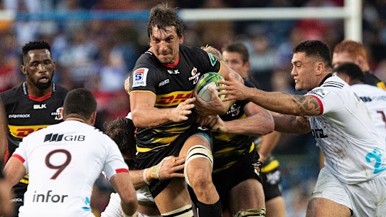 The Stormers and Crusaders in action in Cape Town on the weekend.