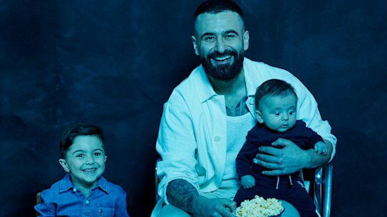 Matty Fahd wears own singlet and shirt, Tommy Hilfiger chinos, Malik and Lyon wear Tommy Hilfiger throughout.