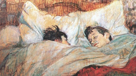 The painting, The Bed, by Toulouse Lautrec.