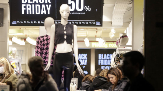 Black Friday sales in November.