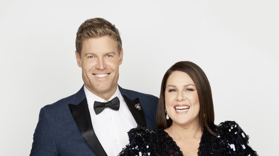 I'm A Celebrity ... Get Me Out of Here! hosts Dr Chris Brown and Julia Morris. 