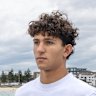 Luca Camposholler, 18,  helped victims of the Bondi terrorist attack on 14th December 2025. Revisiting the scene for the first time since the attack, he said “it didn’t feel real.” Monday 22nd December 2025. Photo: Sitthixay Ditthavong