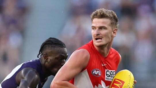 Riley Bice has impressed the Swans after a hard tough to the AFL