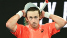 Alex de Minaur fell short against fifth seed Andrey Rublev.