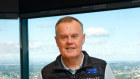 Shaw and Partners co-chief executive   Earl Evans at the broker’s new Perth office overlooking the Swan River.