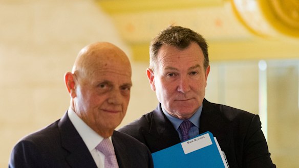 Premier chairman Solomon Lew and chief executive Mark McInnes.