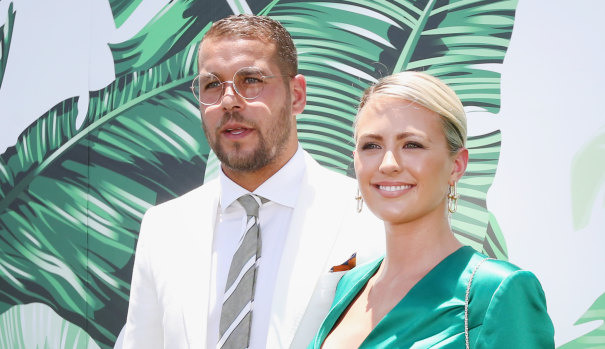 Lance 'Buddy' Franklin and wife Jesinta. 