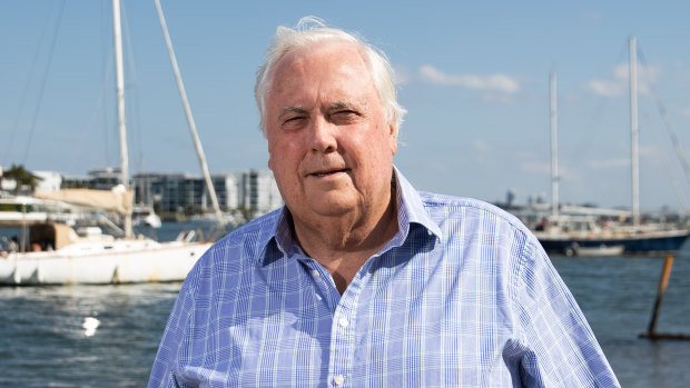 Clive Palmer pictured in November 2020.
