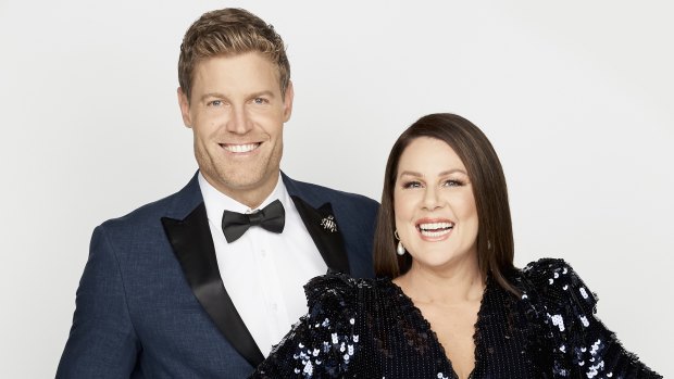 I'm A Celebrity ... Get Me Out of Here! hosts Dr Chris Brown and Julia Morris. 