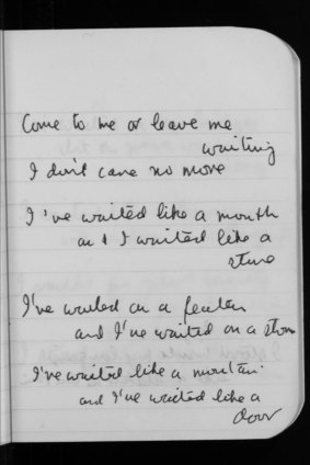 Leonard Cohen had notebooks scattered throughout his home.