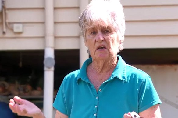 Michele Cauchi outside her Toowoomba home in the days after the attack.