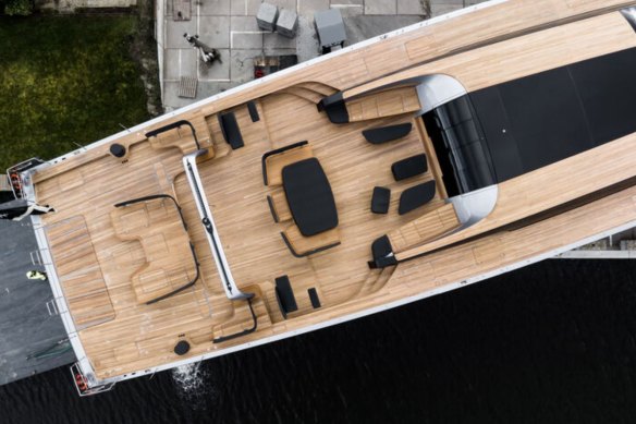 Lachlan Murdoch’s new superyacht is ready to sail.