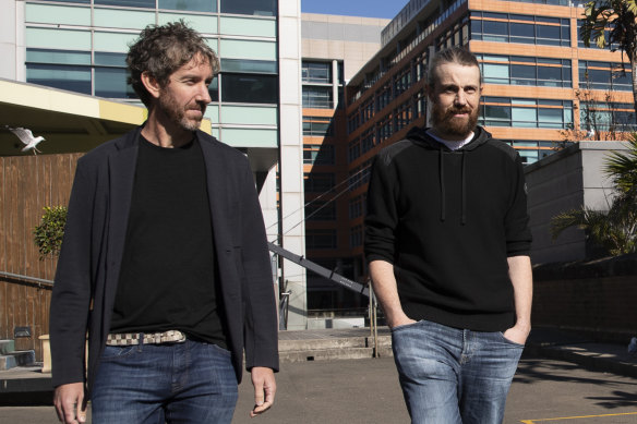 Co-founder Mike Cannon-Brookes (right) will become Atlassian’s sole CEO, while Farquhar will remain on the board.