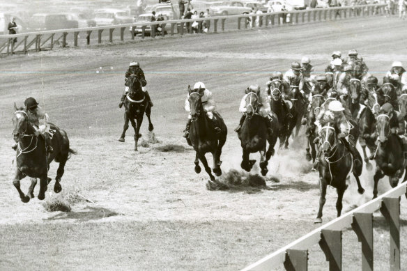 The 1963 Melbourne Cup field.