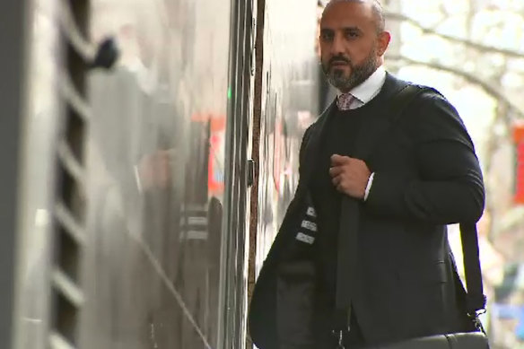 Mark Buddle's solicitor Stephen Zahr outside Melbourne Magistrates' Court on Friday.