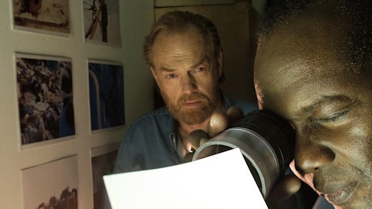 Hugo Weaving and Andrew Luri in Hearts and Bones