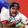 France target England after surviving scare against Tonga