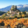 Views of La Roque-Alric in the heart of Dentelles de Montmirail.