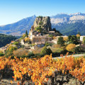 Views of La Roque-Alric in the heart of Dentelles de Montmirail.