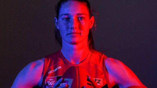 Tayla Harris ahead of the grand final.