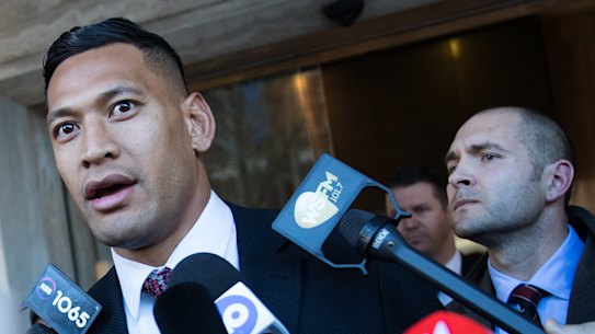 Israel Folau has settled his unfair dismissal case with Rugby Australia.