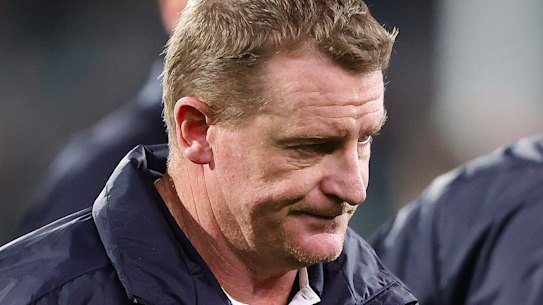 Michael Voss and his Blues are under pressure after a series of tough losses.