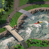 A concept image rendering of the proposed whitewater facility in Redland City, earmarked for the Olympic canoe slalom events, from March 2021.