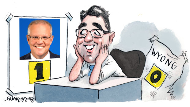 Former Turnbull staffer and one-time Wyong Shire councillor Luke Nayna is one of several new faces running the Liberal campaign in NSW. Illustration: John Shakespeare