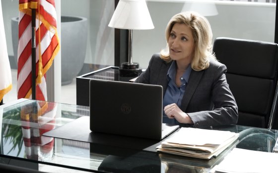 Edie Falco stars as Abigail Thomas – aka Tommy – in Network 10's new show, Tommy.