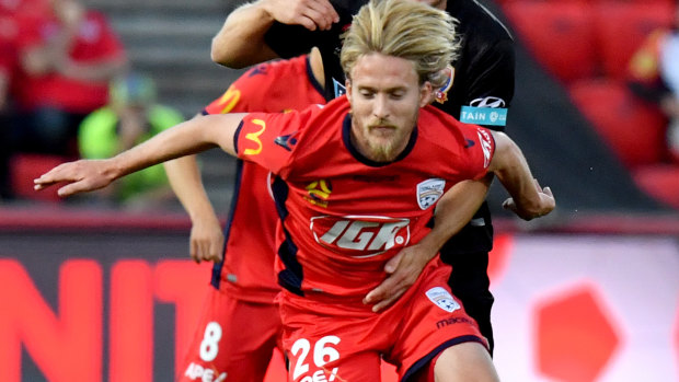 History: Adelaide United's Ben Halloran and Central Coast coach Mike Mulvey go way back.