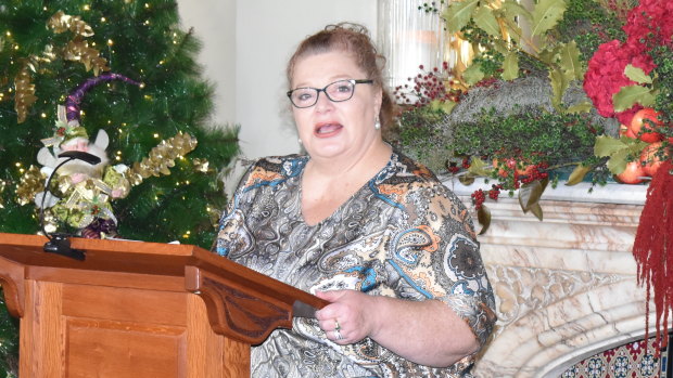 Education Minister Sue Ellery at the Governor's House for the Beazley medal presentations for 2020.