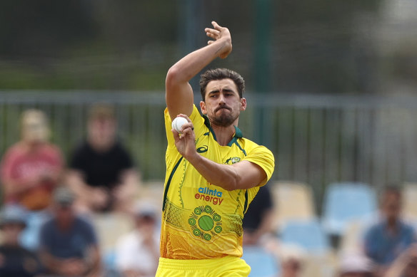 Mitchell Starc excelled with bat and ball.